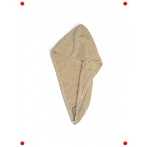 Ekstra Yumuşak Pamuklu Saç Kurutma Bonesi Kahve