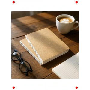 El Yapımı A5 Çizgisiz Kraft Not Defteri