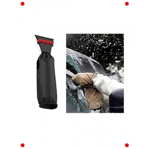 Eldivenli Silikonlu Buz ve Kar Kazıyıcı