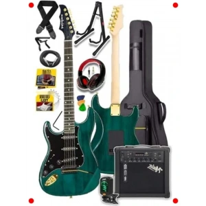Elektro Gitar Seti: Şarjlı Amfi, Kulaklık, Full Paket