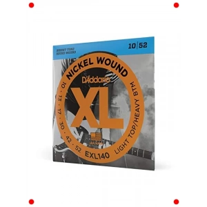 Elektro Gitar Teli Seti - Light Top/Heavy Bottom (10-52)