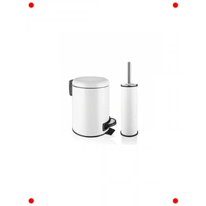 Elit Beyaz 3 Litre Çöp Kovası Seti