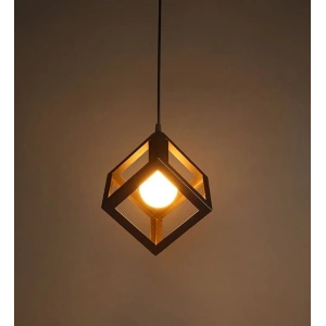 Endüstriyel Metal Kafes Tekli Sarkıt Avize, Otantik Tasarım