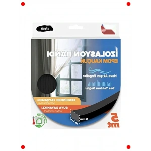 EPDM Kauçuk Pencere Kapı İzolasyon Bandı (5mmx15mmx5mt)