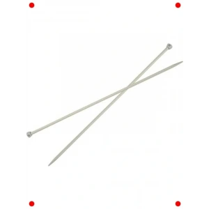 Ergonomik Beyaz Örgü Şişi - 9 Numara