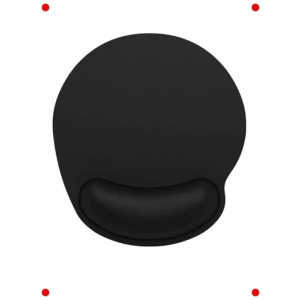 Ergonomik Bilek Destekli Siyah Mouse Pad