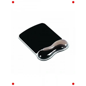 Ergonomik Çift Jel Destekli Fare Altlığı, Gri