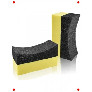 Ergonomik U Şekilli Oto Lastik Parlatıcı Sünger 2li Set