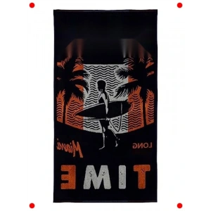 Erkek Pamuklu Plaj Havlusu - Lacivert