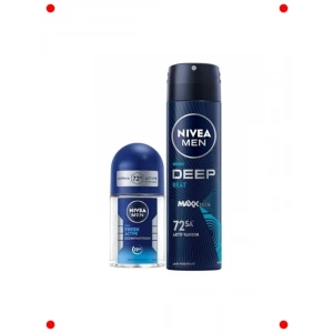 Erkek Ter Karşıtı Deodorant Seti: Sprey 150ml & Mini Roll-on 25ml