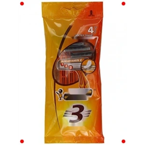 Erkek Tıraş Bıçağı Seti 4 Adet - 3 Bıçaklı