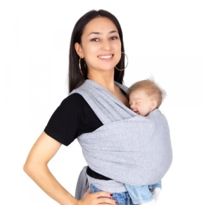 Esnek Gri Wrap Sling, Konforlu ve Güvenli Taşıma