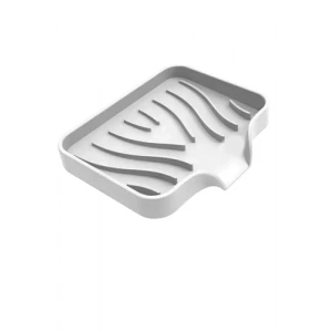 Esnek Sabunluk, Vantuzlu ve Su Giderli, Beyaz Renk