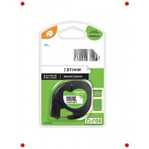 Etiketleme Makinesi Kağıt Şerit, 12mm x 4m, Beyaz