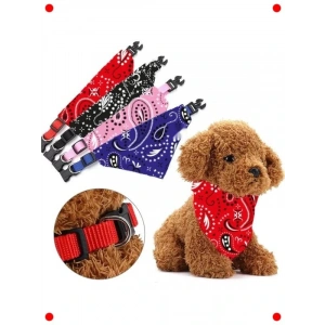 Evcil Hayvan Köpek Boyun Tasması & Fular - Kırmızı