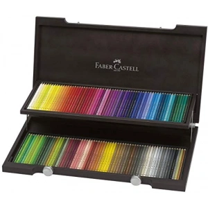 Faber-Castell Polychromos Kuru   Ahşap Kutu, 120 Renk