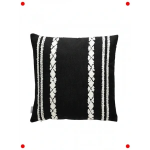 Fancy Siyah Dekoratif Kırlent - 50x50 cm