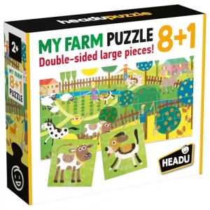Farm Temalı 8+1 Parça Puzzle ile Eğlenceli Öğrenme