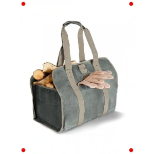 Fermuarlı Ağır Hizmet Odun Taşıma ve Depolama Çantası