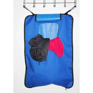 Fermuarlı Mavi Kapı Arkası Askılı Kirli Çamaşır Sepeti