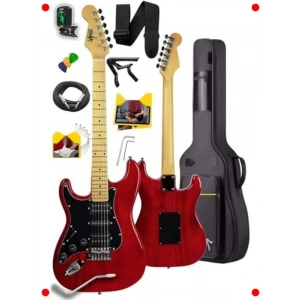 fesyonel Elektro Gitar Seti HSH Manyetik Akçaağaç Klavye