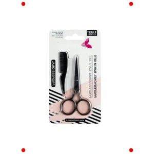 fesyonel Kaş Bakım Seti – Makas ve Tarak