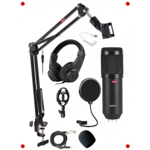 fesyonel Kondenser Mikrofon Seti | Full Aksesuarlı