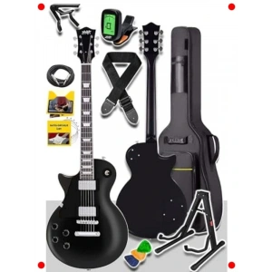 fesyonel Masif Ağaç Elektro Gitar Seti | Les Paul Kasa