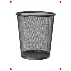 File Ofis Çöp Kovası, Siyah, 12 Litre