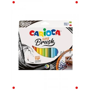 Fırça Uçlu Keçeli Boya Kalemleri - 20li Set