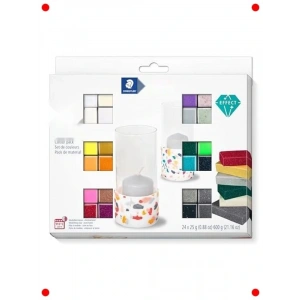 Fırında Sertleşen Modelleme Kili - 24 Renkli Blok