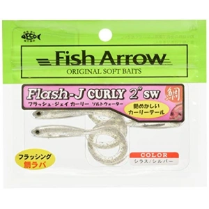 Flash-J Curly SW 2 (5 adet/paket) #100 Shirasu/Silver Olta