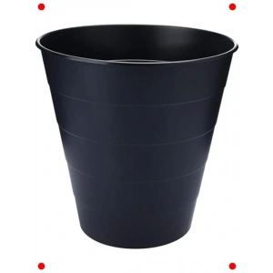 Fniss Siyah Polipropilen Çöp Kutusu 28x28x28 cm