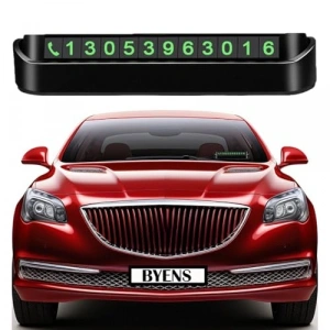 Fosforlu Araç Numaratörü, Park İçin Oto Cam Numaralık