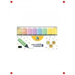 Fosforlu Kalem Seti, 8 Renk