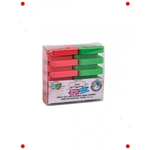 Fosforlu Kırmızı-Yeşil Silgi Seti 2li