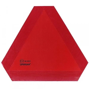 Fosforlu Üçgen Reflektörlü Alüminyum Levha, E37 Onaylı Traktör Reflektörü