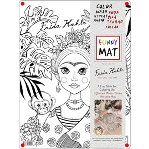 Frida Temalı Eğlenceli Boyama Matı (30x40 cm)
