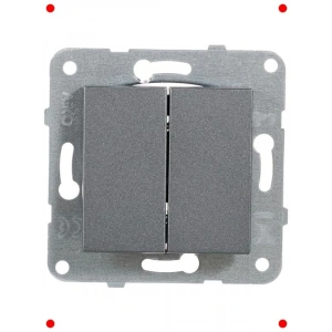 Füme Komütatör Anahtar Mekanizması+Düğme Kapak