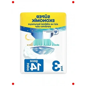 Gece Ekstra Hassas Kanatlı Ped 14 Adet (Boy 3)