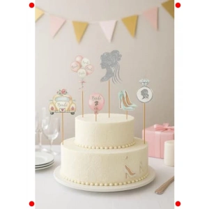 Gelin Pasta Üstü Gümüş Süs Seti - Düğün & Nişan