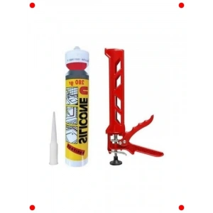 Genel Amaçlı Şeffaf Silikon ve Uygulama Tabancası Seti