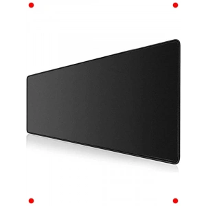 Geniş Dikişli Kenar Oyuncu Mouse Pad - 90x40 cm Siyah
