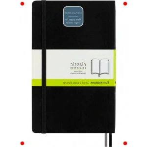 Genişletilmiş Yumuşak Kapak Defter - Siyah, Çizgisiz