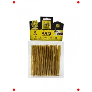 Gerçek Deri İnce Burgu Köpek Çiğneme Çubuğu 40 Adet