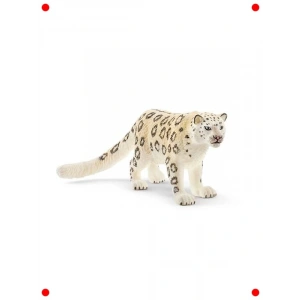 Gerçekçi Kar Leoparı Figürü