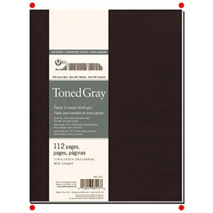 Geri Dönüşümlü Gri Tonlu Eskiz Defteri - Yumuşak Kapak