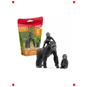 Goril Ailesi Temalı Gerçekçi Oyuncak Figürleri Seti