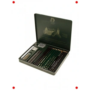 Grafit ve Kömür Sanat Seti - 19 Parça Eskiz İçin