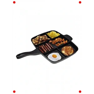 Granit Döküm 5 Gözlü Tava, Çok Yönlü Pişirme